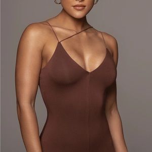 JLuxLabel diagonal strap dress